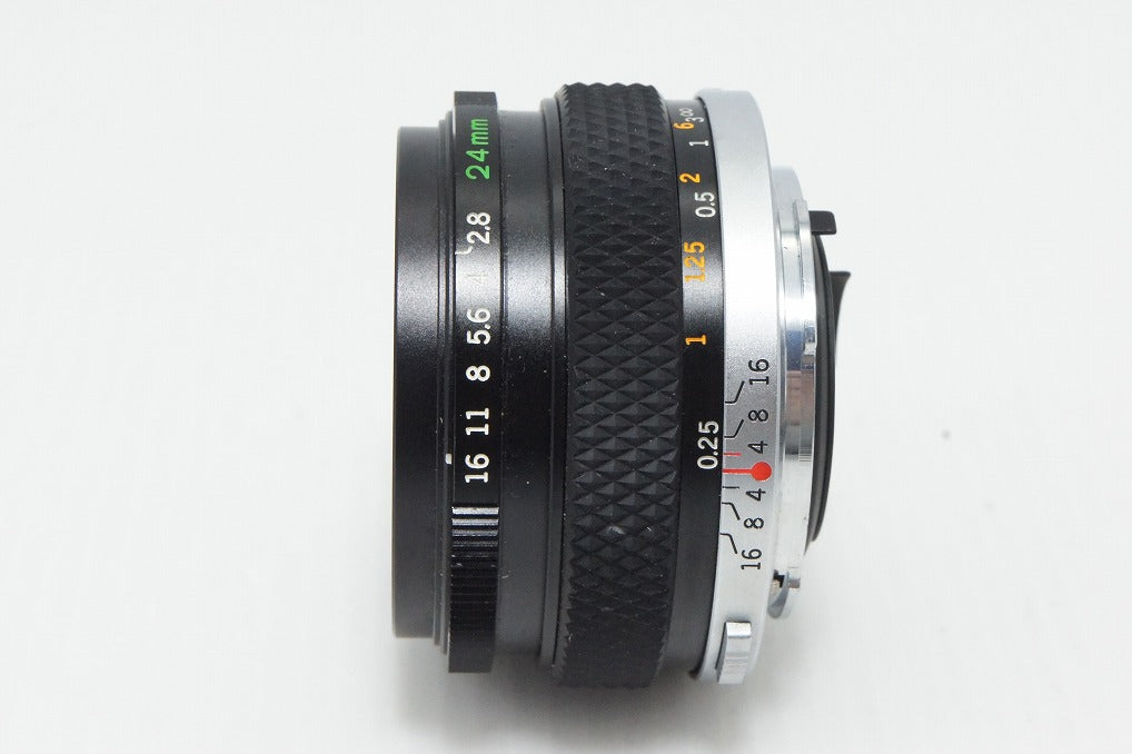 良品 OLYMPUS オリンパス OM-SYSTEM H.ZUIKO AUTO-W 24mm F2.8 MF 単
