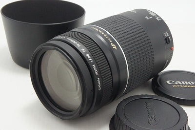 Canon キヤノン EF 75-300mm F4-5.6 III USM AFレンズ Canon EFマウント フルサイズ フード付 261019n