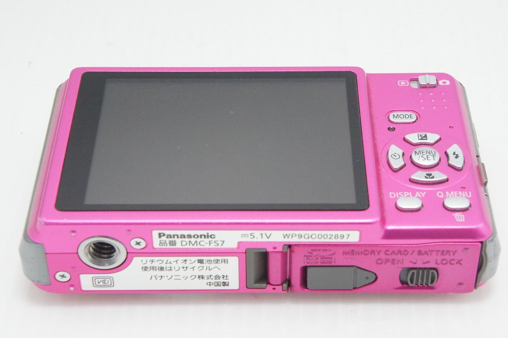 訳あり品 Panasonic パナソニック LUMIX DMC-FS7 コンパクトデジタルカメラ ピンク 260803d
