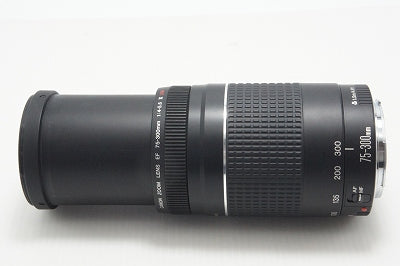 Canon キヤノン EF 75-300mm F4-5.6 III USM AFレンズ Canon EFマウント フルサイズ フード付 261019n
