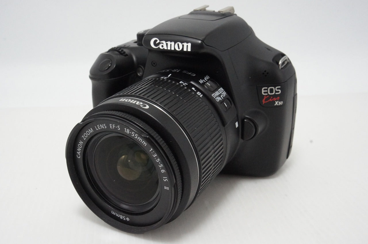 Canon キヤノン EOS Kiss X50 ボディ + EF-S 18-55mm IS II レンズキット デジタル一眼レフカメラ 260424o