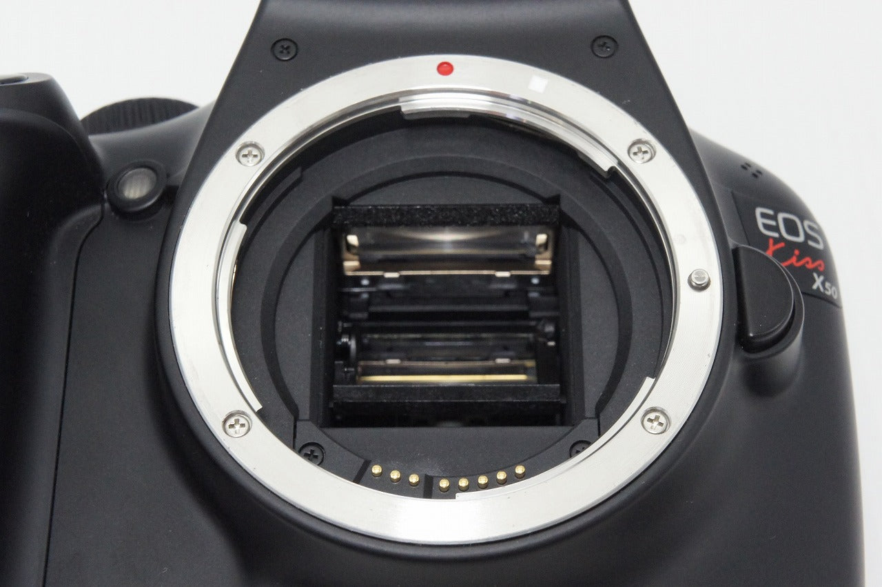 Canon キヤノン EOS Kiss X50 ボディ + EF-S 18-55mm IS II レンズキット デジタル一眼レフカメラ 260424o