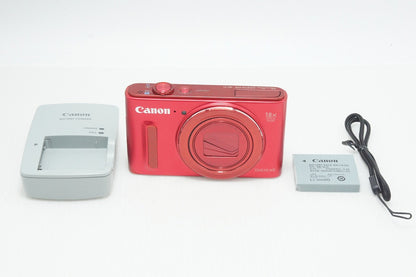 良品 Canon キヤノン PowerShot SX610 HS コンパクトデジタルカメラ レッド 260729d
