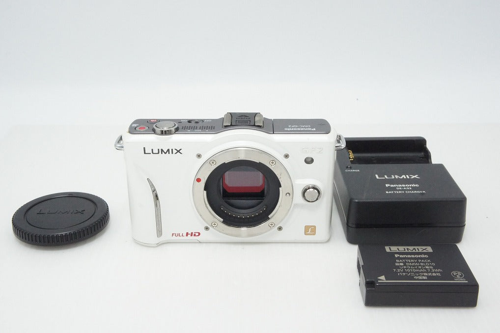Panasonic パナソニック LUMIX DMC-GF2 ボディ ミラーレス一眼カメラ ホワイト 260425g