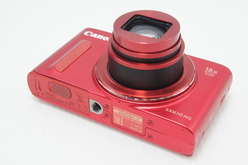 良品 Canon キヤノン PowerShot SX610 HS コンパクトデジタルカメラ レッド 260729d