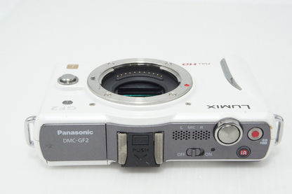 Panasonic LUMIX DMC-GF2 Body Mirrorless Interchangeable Lens Camera White 260425g