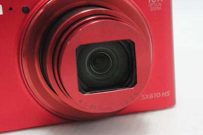 良品 Canon キヤノン PowerShot SX610 HS コンパクトデジタルカメラ レッド 260729d