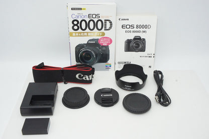 Excellent condition Canon EOS 8000D Body + EF-S 18-55 IS STM Lens Kit Digital SLR Camera 260425q