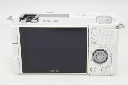 SONY ソニー ZV-E10 ボディ ミラーレス一眼カメラ ホワイト 元箱付 260423z