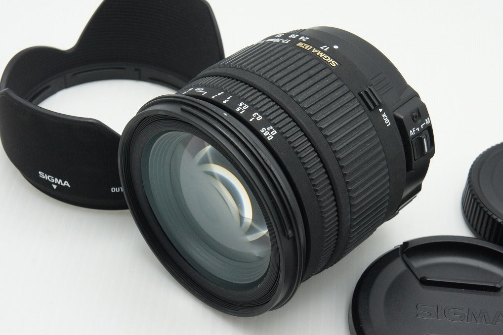 良品 SIGMA シグマ 17-70mm F2.8-4.5 DC MACRO HSM Nikon ニコン Fマウント APS-C ズームレンズ フード付 260115z