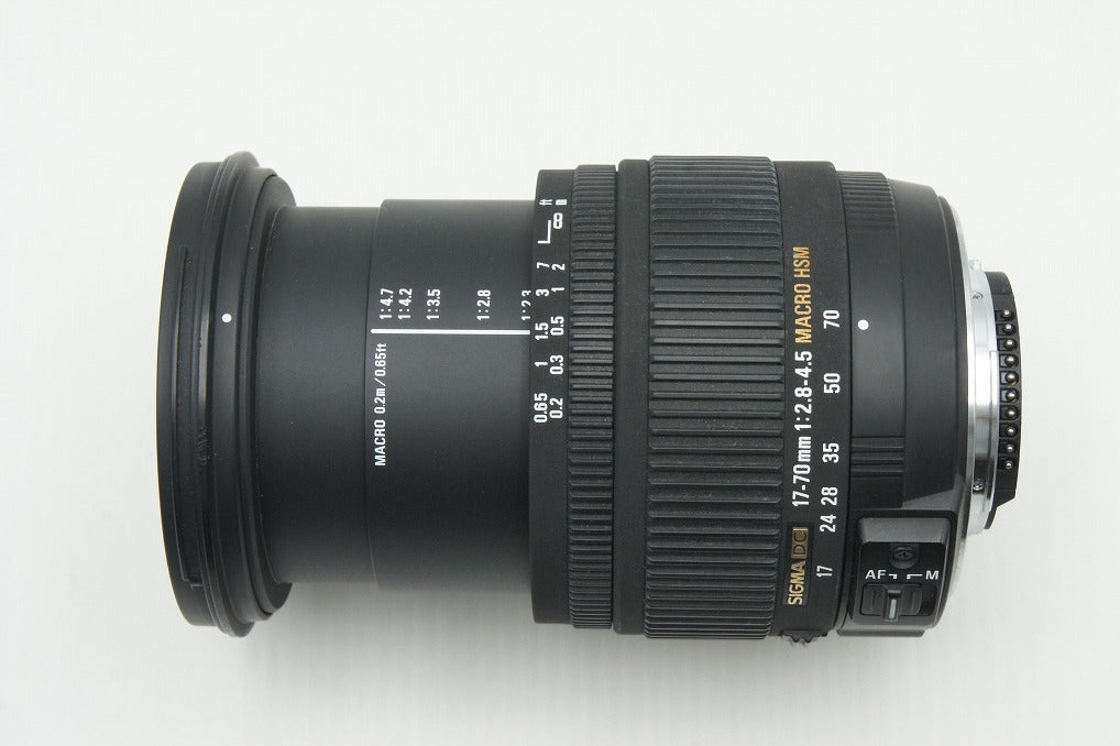 良品 SIGMA シグマ 17-70mm F2.8-4.5 DC MACRO HSM Nikon ニコン Fマウント APS-C ズームレンズ フード付 260115z