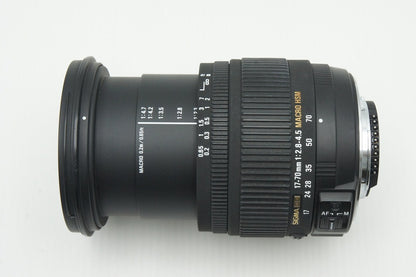 良品 SIGMA シグマ 17-70mm F2.8-4.5 DC MACRO HSM Nikon ニコン Fマウント APS-C ズームレンズ フード付 260115z