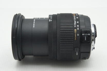 良品 SIGMA シグマ 17-70mm F2.8-4.5 DC MACRO HSM Nikon ニコン Fマウント APS-C ズームレンズ フード付 260115z