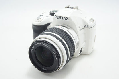 PENTAX ペンタックス K-x レンズキット (smc PENTAX DA L 18-55mm F3.5-5.6 AL) デジタル一眼レフカメラ ホワイト Kマウント APS-C 261019q