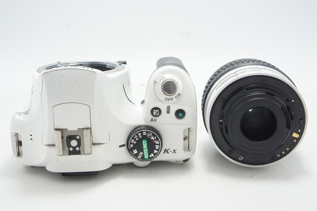 PENTAX ペンタックス K-x レンズキット (smc PENTAX DA L 18-55mm F3.5-5.6 AL) デジタル一眼レフカメラ ホワイト Kマウント APS-C 261019q