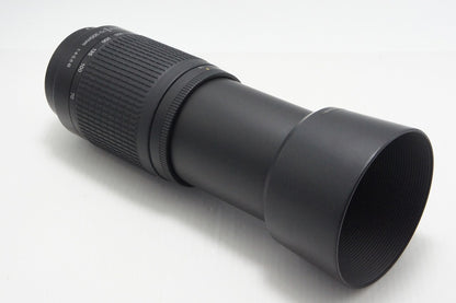 訳あり品 Nikon ニコン AF ZOOM NIKKOR 70-300mm F4-5.6G ズームレンズ ブラック フード付 260804g
