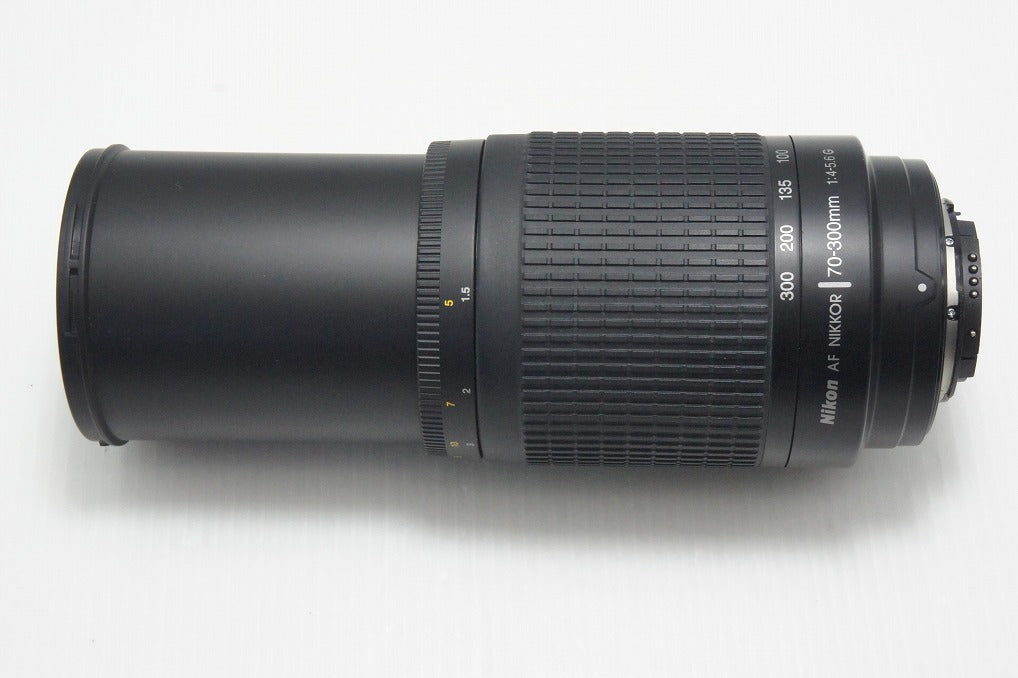 訳あり品 Nikon ニコン AF ZOOM NIKKOR 70-300mm F4-5.6G ズームレンズ ブラック フード付 260804g