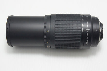 訳あり品 Nikon ニコン AF ZOOM NIKKOR 70-300mm F4-5.6G ズームレンズ ブラック フード付 260804g
