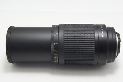 訳あり品 Nikon ニコン AF ZOOM NIKKOR 70-300mm F4-5.6G ズームレンズ ブラック フード付 260804g