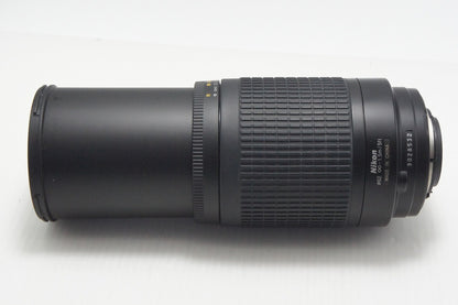 訳あり品 Nikon ニコン AF ZOOM NIKKOR 70-300mm F4-5.6G ズームレンズ ブラック フード付 260804g
