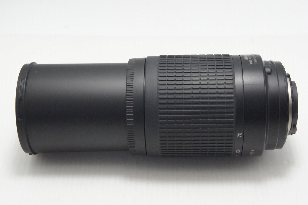 訳あり品 Nikon ニコン AF ZOOM NIKKOR 70-300mm F4-5.6G ズームレンズ ブラック フード付 260804g