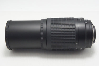 訳あり品 Nikon ニコン AF ZOOM NIKKOR 70-300mm F4-5.6G ズームレンズ ブラック フード付 260804g
