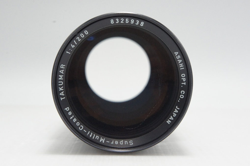 美品 PENTAX ペンタックス SMC TAKUMAR 200mm F4 M42マウント MF 単焦点レンズ フード付 260803q
