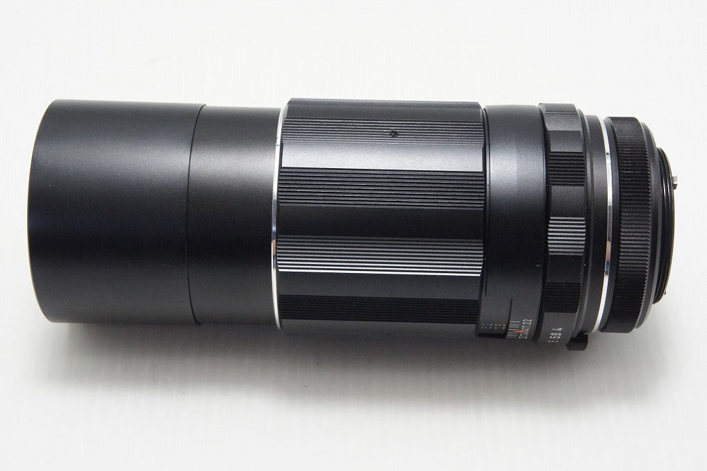 美品 PENTAX ペンタックス SMC TAKUMAR 200mm F4 M42マウント MF 単焦点レンズ フード付 260803q