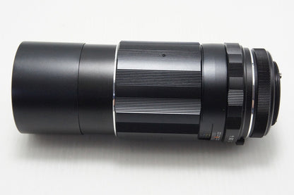 美品 PENTAX ペンタックス SMC TAKUMAR 200mm F4 M42マウント MF 単焦点レンズ フード付 260803q