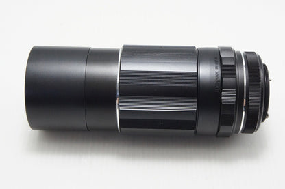 美品 PENTAX ペンタックス SMC TAKUMAR 200mm F4 M42マウント MF 単焦点レンズ フード付 260803q