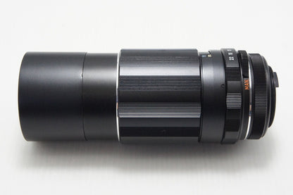 美品 PENTAX ペンタックス SMC TAKUMAR 200mm F4 M42マウント MF 単焦点レンズ フード付 260803q