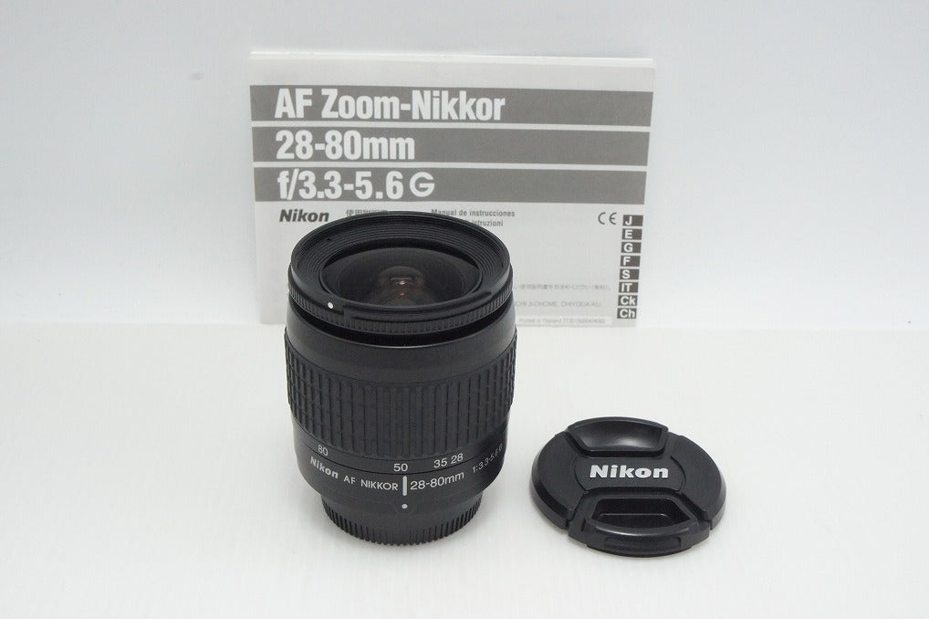 良品 Nikon ニコン AF ZOOM NIKKOR 28-80mm F3.3-5.6G フルサイズ ズームレンズ 260804f