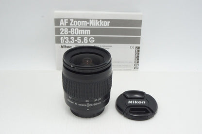 良品 Nikon ニコン AF ZOOM NIKKOR 28-80mm F3.3-5.6G フルサイズ ズームレンズ 260804f