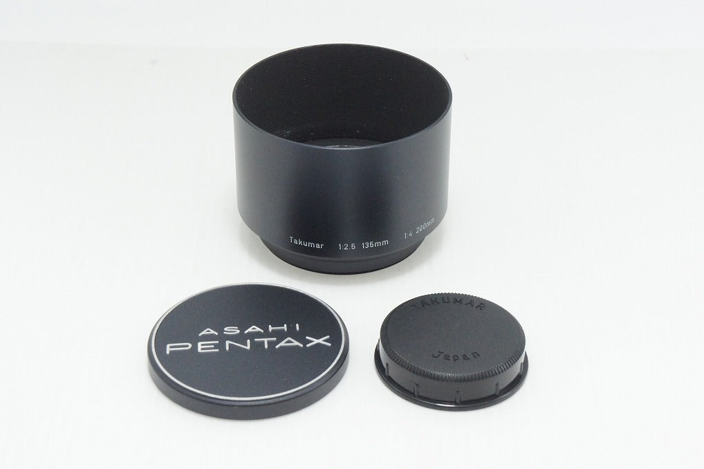 美品 PENTAX ペンタックス SMC TAKUMAR 200mm F4 M42マウント MF 単焦点レンズ フード付 260803q