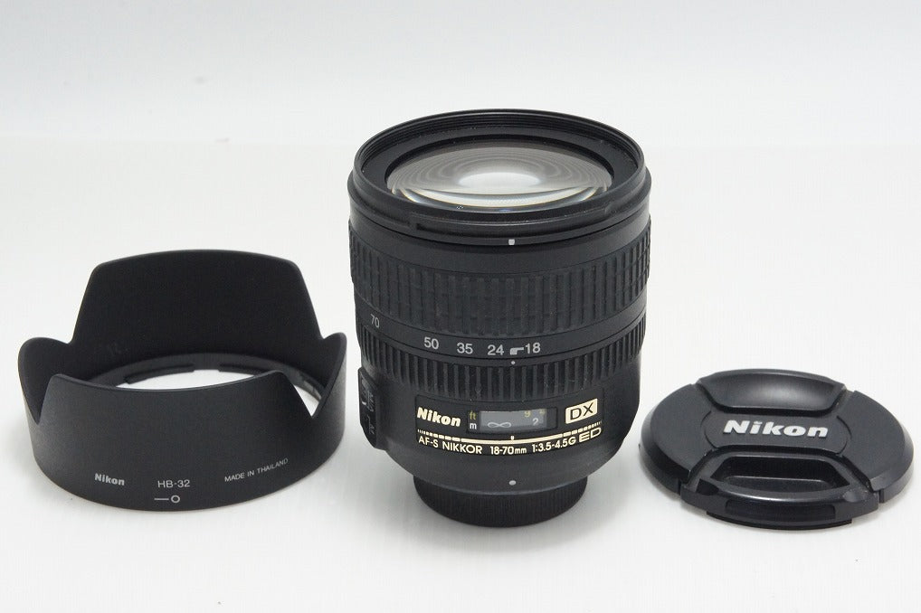 良品 Nikon ニコン AF-S DX ZOOM NIKKOR 18-70mm F3.5-4.5G IF ED APS-C ズームレンズ フード付 260804k