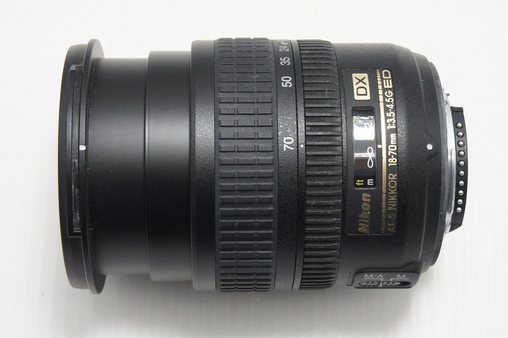 良品 Nikon ニコン AF-S DX ZOOM NIKKOR 18-70mm F3.5-4.5G IF ED APS-C ズームレンズ フード付 260804k