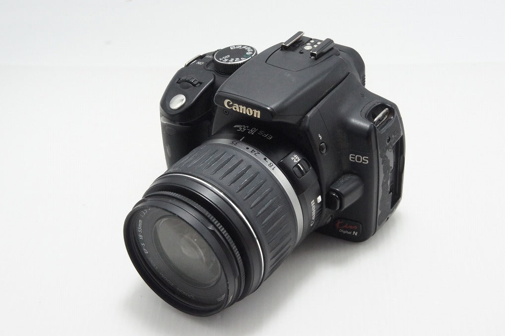 訳あり品 Canon キヤノン EOS Kiss Digital N レンズキット (EF-S 18-55mm II USM) デジタル一眼レフカメラ 260804a