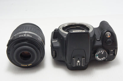 訳あり品 Canon キヤノン EOS Kiss Digital N レンズキット (EF-S 18-55mm II USM) デジタル一眼レフカメラ 260804a