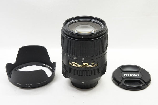 Nikon ニコン AF-S DX NIKKOR 18-300mm F3.5-6.3G ED VR APS-C ズームレンズ フード付 250503l