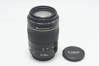 良品 Canon キヤノン EF 55-200mm F4.5-5.6 II USM フルサイズ ズームレンズ 260804ac