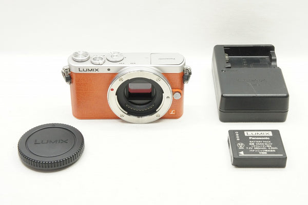 良品 Panasonic パナソニック LUMIX DMC-GM1 ボディ ミラーレス一眼カメラ オレンジ 240504e