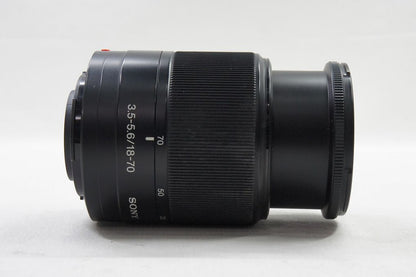 SONY DT 18-70mm F3.5-5.6 SAL1870 MINOLTA αマウント APS-C ズームレンズ フード付 250503r