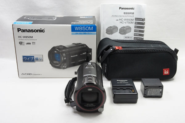 美品 Panasonic パナソニック HC-W850M デジタルハイビジョンビデオカメラ ブラック 元箱付 250201n