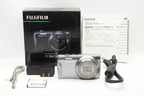 FUJIFILM フジフィルム FinePix T500 コンパクトデジタルカメラ シルバー 元箱付 241013k