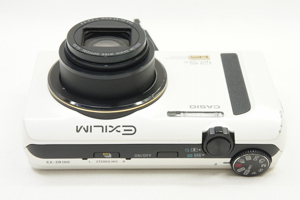 CASIO カシオ EXILIM EX-ZR100 コンパクトデジタルカメラ ホワイト 250716b