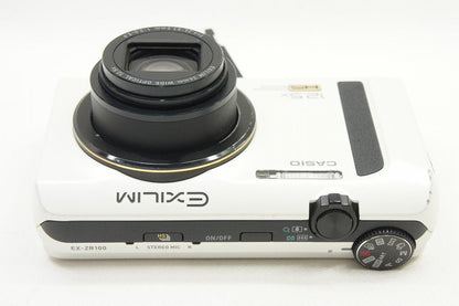 CASIO カシオ EXILIM EX-ZR100 コンパクトデジタルカメラ ホワイト 250716b