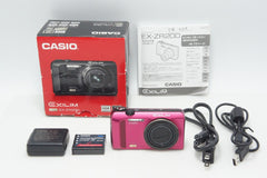 良品 CASIO カシオ HIGH SPEED EXILIM EX-ZR200 コンパクトデジタルカメラ レッド 元箱付 260804p