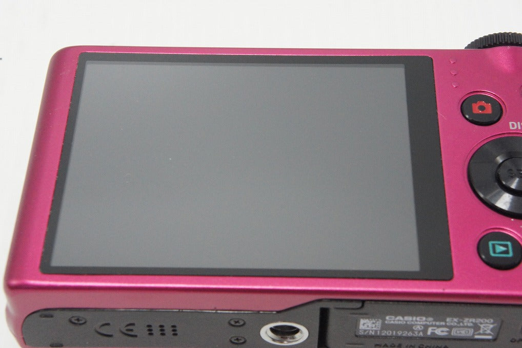 良品 CASIO カシオ HIGH SPEED EXILIM EX-ZR200 コンパクトデジタルカメラ レッド 元箱付 260804p
