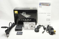 訳あり品 Nikon ニコン COOLPIX S210 コンパクトデジタルカメラ シルバー 元箱付 241013i