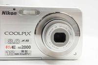 訳あり品 Nikon ニコン COOLPIX S210 コンパクトデジタルカメラ シルバー 元箱付 241013i